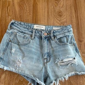 Pacsun size 23 high rise jean shorts